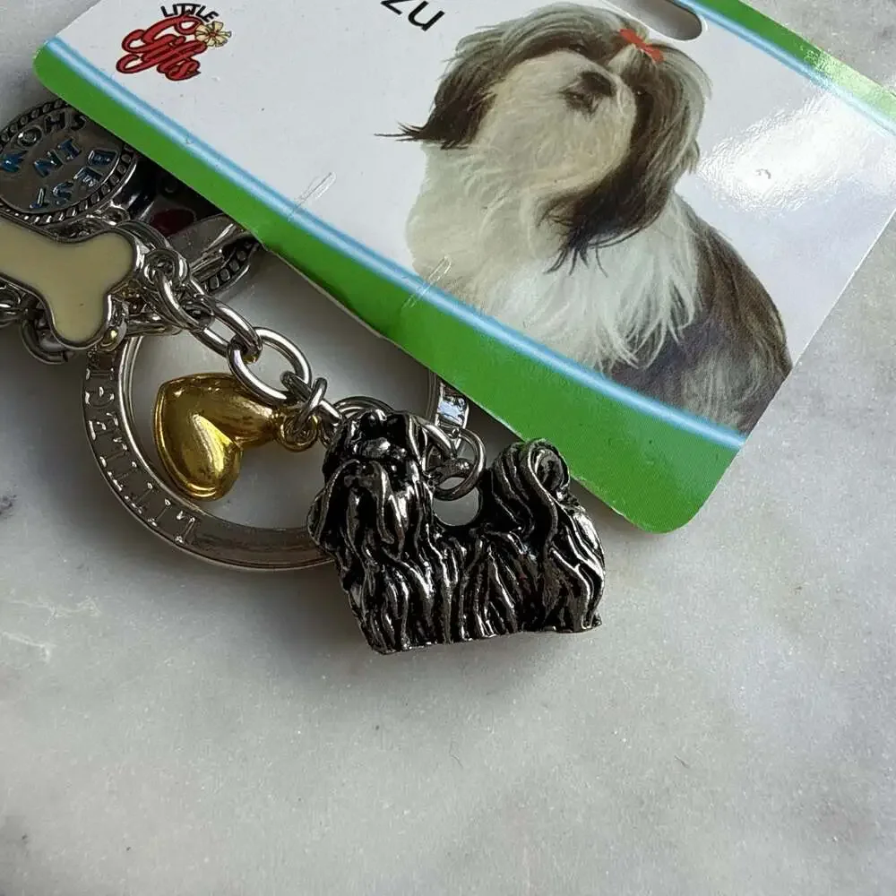Little Gifts Shih Tzu Keychain With Charms